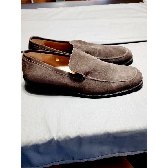 Bachrach Men 12 Brown Suede Driving Loafers Moc Toe Slip‑On Casual Resort Shoes main image 7